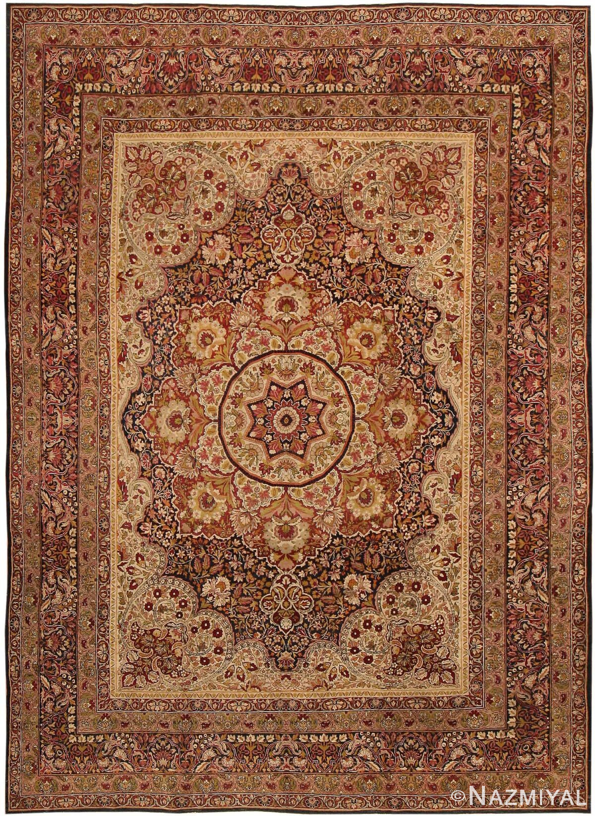 Antique Kerman Persian Rug 44070 Nazmiyal