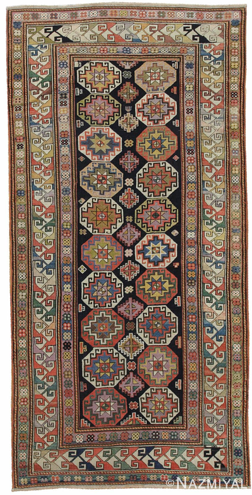 Antique Shirvan Rug #44211 Detail/Large View
