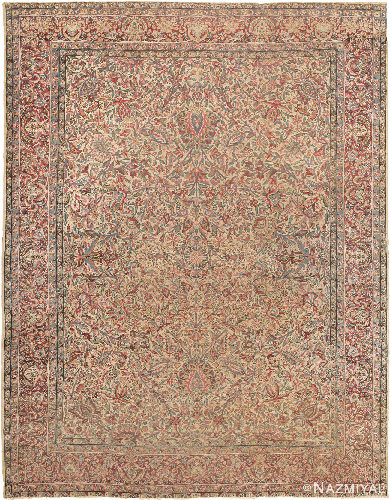 Antique Kerman Persian Rug 44387 Detail/Large View