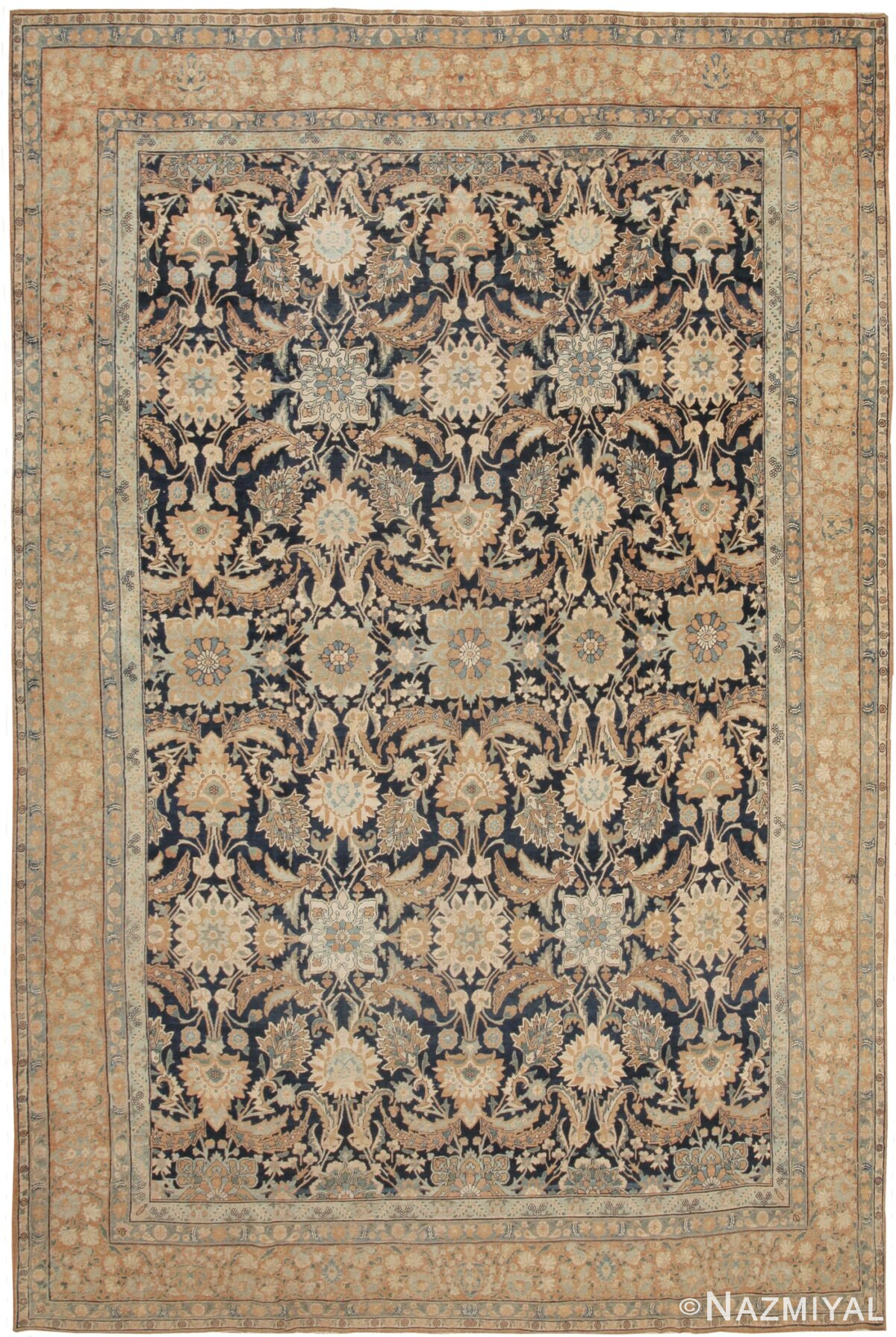 Antique Kerman Persian Rug 44448 Detail/Large View