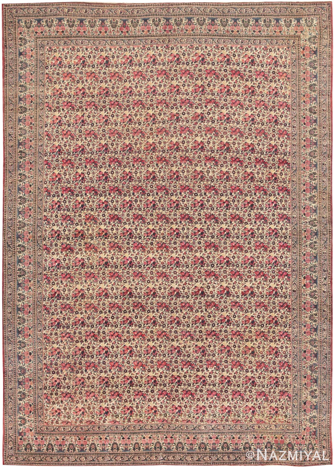 Antique Zeleh Sultan Persian Rug 44495 by Nazmiyal Antique Rugs