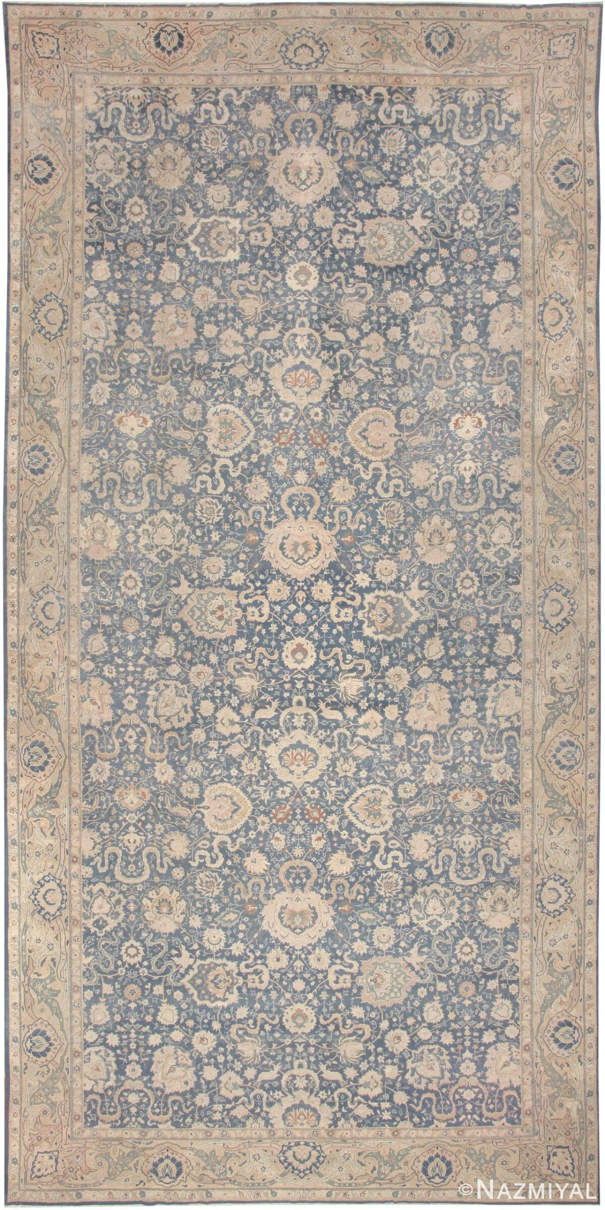 Antique Indian Agra Oriental Rug 44558 Nazmiyal Antique Rugs