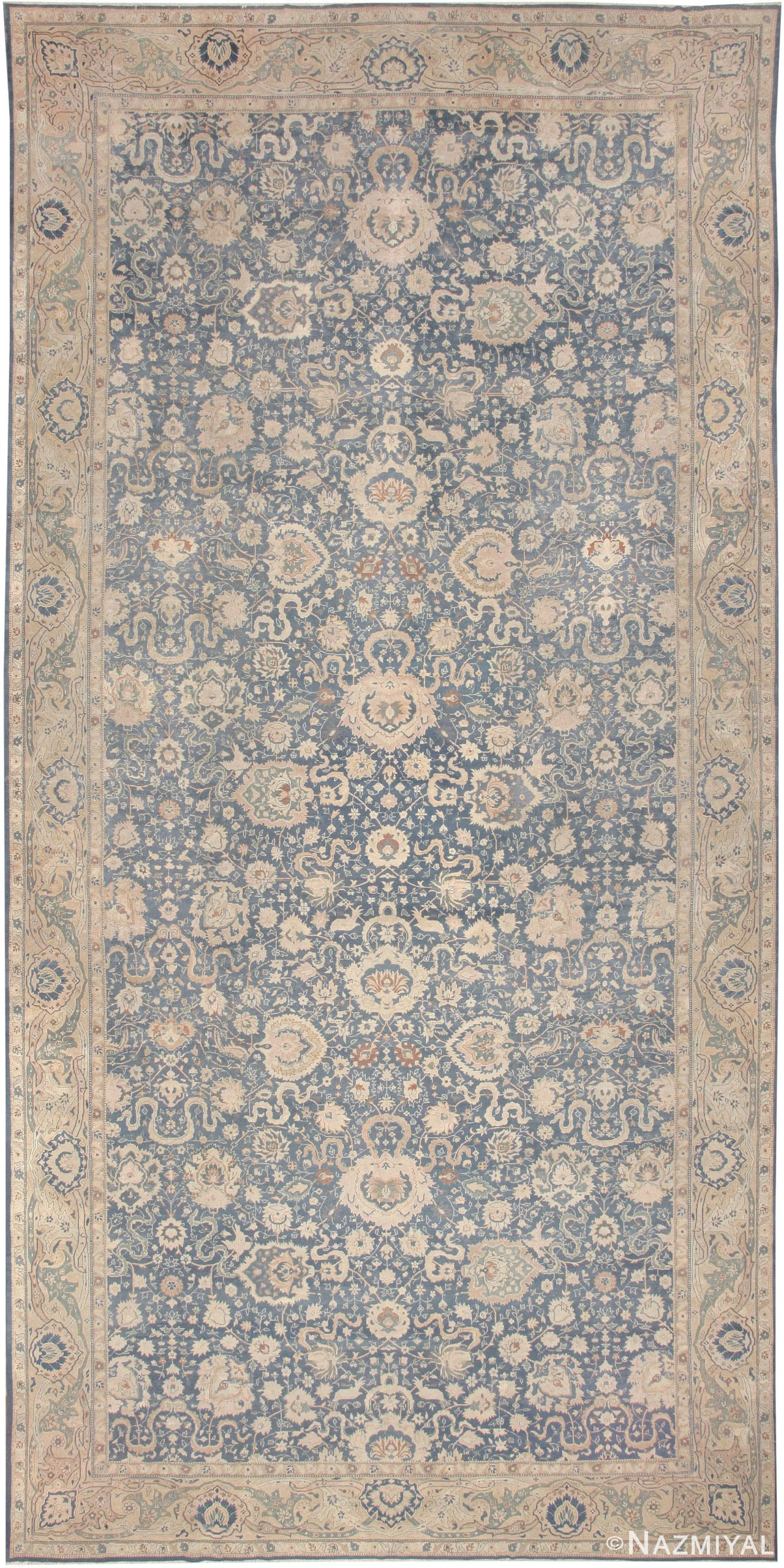 Antique Indian Agra Oriental Rug 44558 Nazmiyal Antique Rugs