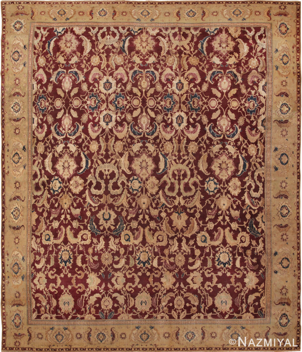 Antique Agra Oriental Rugs 44604 Detail/Large View