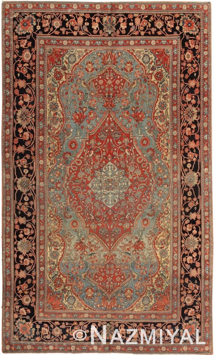 Antique Mohtashem Kashan Persian Rug 44635 Main Image