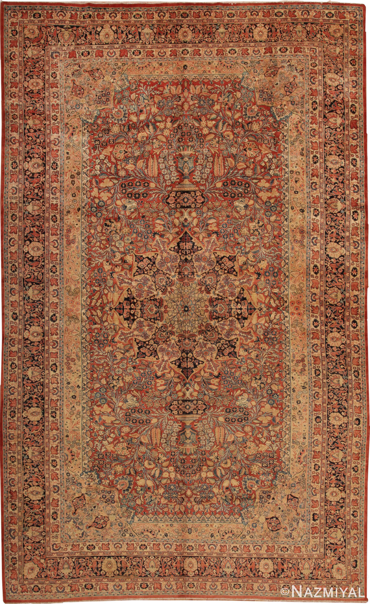 Antique Sarouk Persian Rug 44719 Detail/Large View