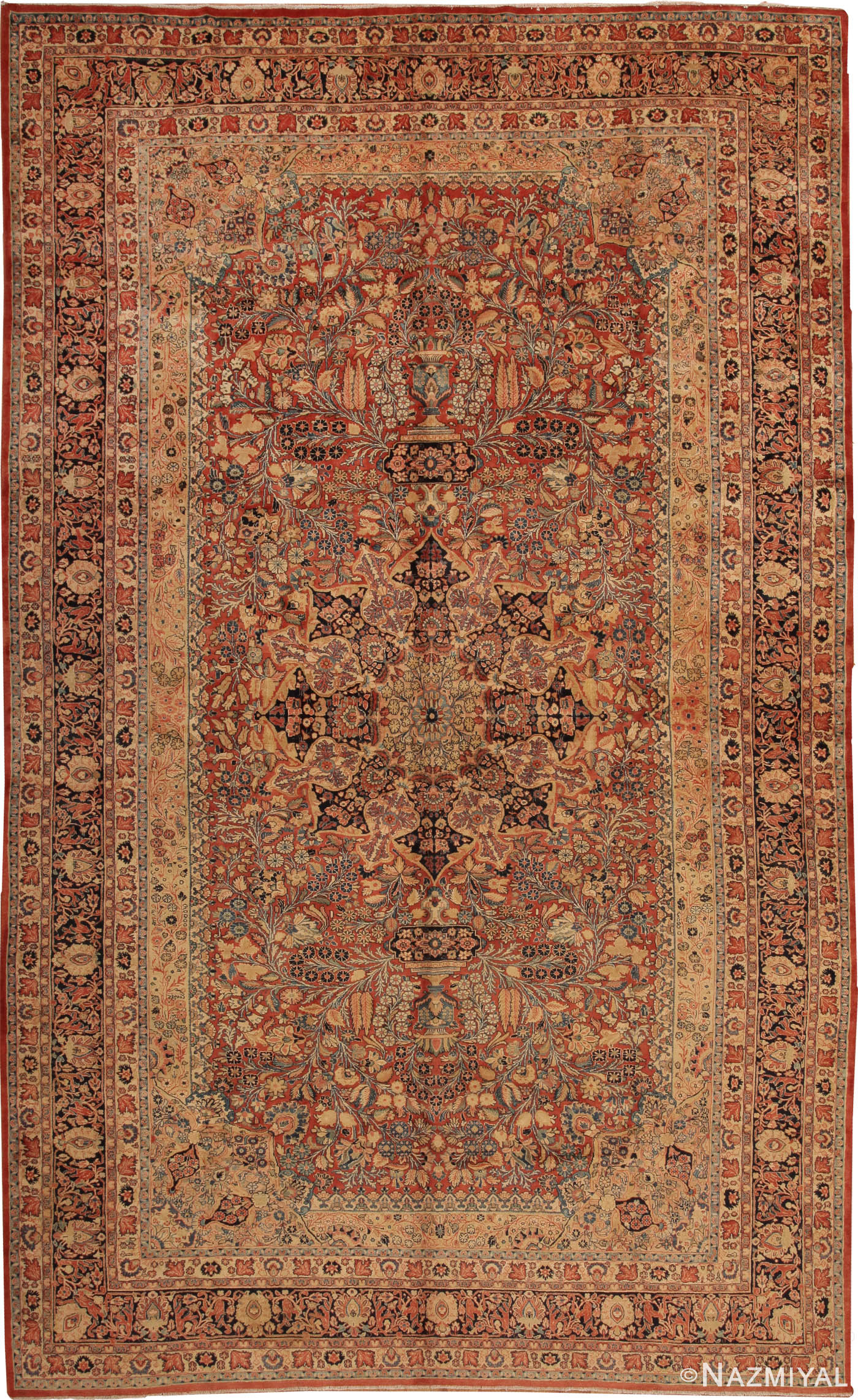 Antique Sarouk Persian Rug 44719 Detail/Large View