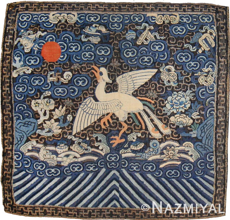 Antique Chinese Rank Badge Textile #44855 Detail/Large View