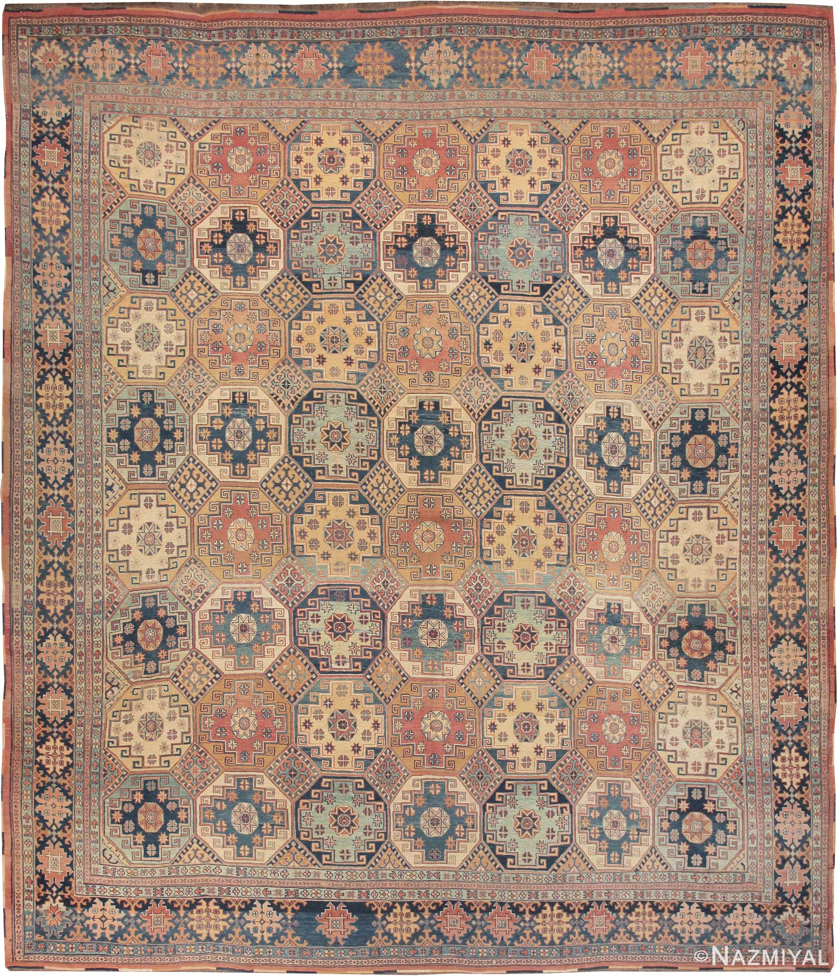 Antique Sumak Caucasian Carpet 44893 Nazmiyal Antique Rugs