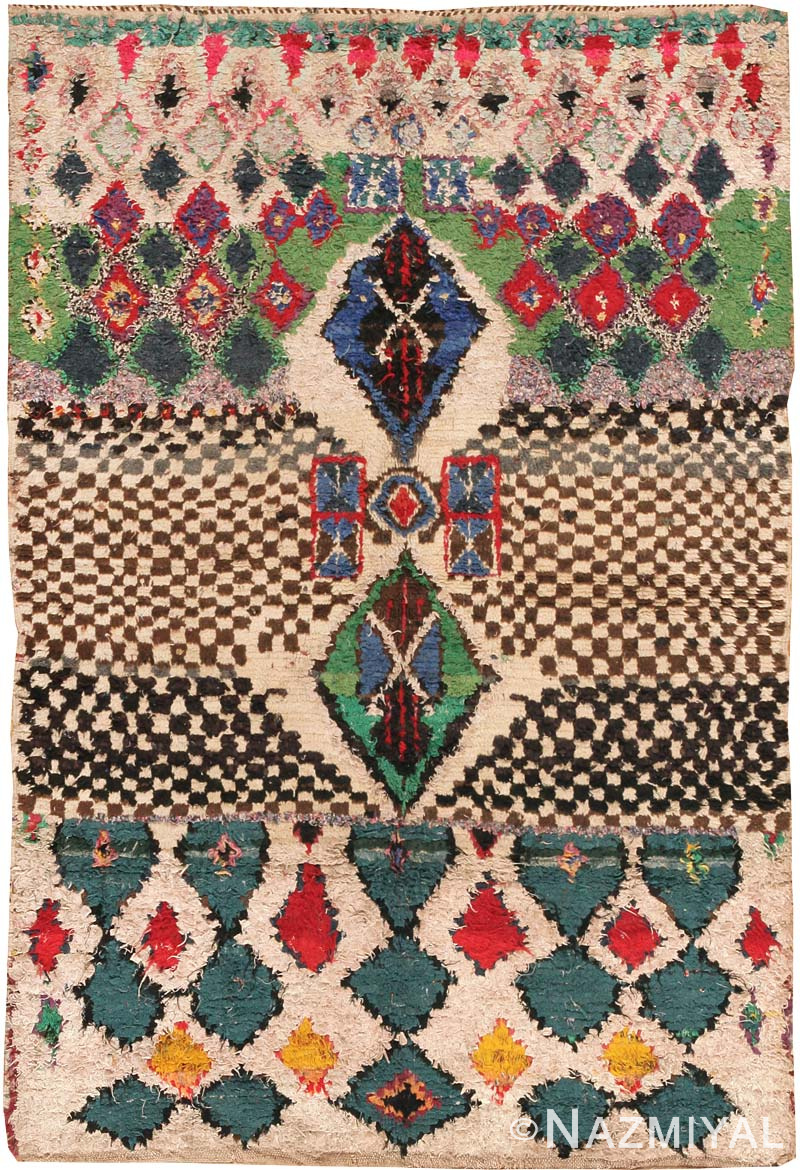 Vintage Moroccan Rug #45003 Detail/Large View