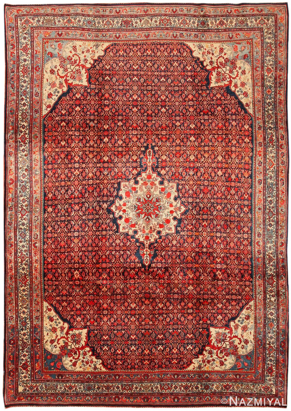 Antique Bidjar Persian Rug 43563 Nazmiyal Antique Rugs