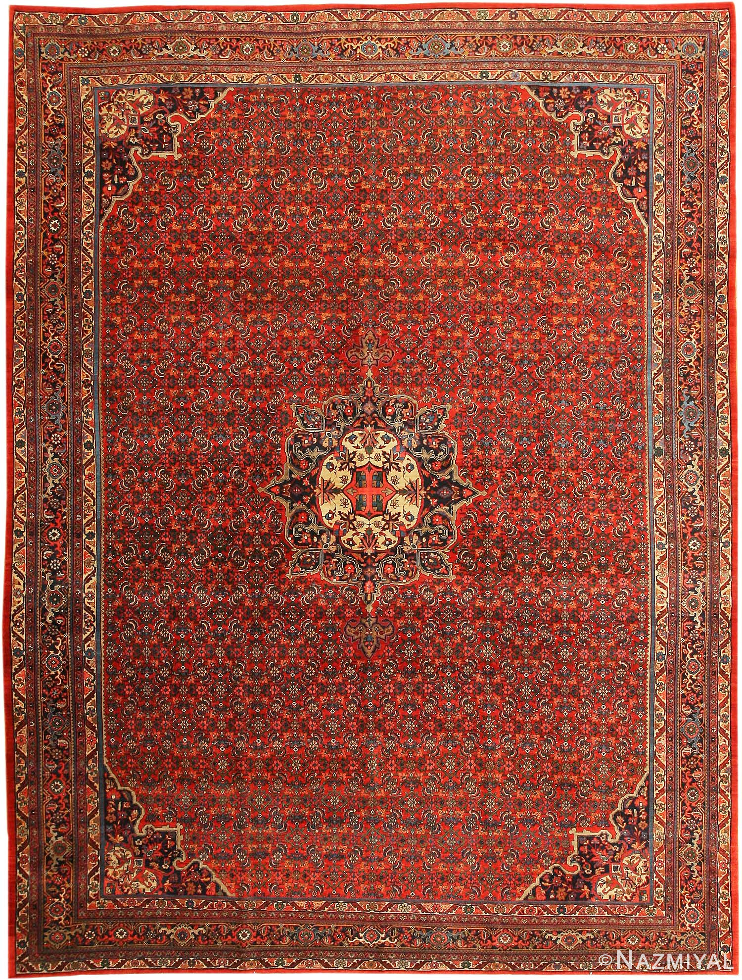 Antique Bidjar Persian Rug 43564 Detail/Large View