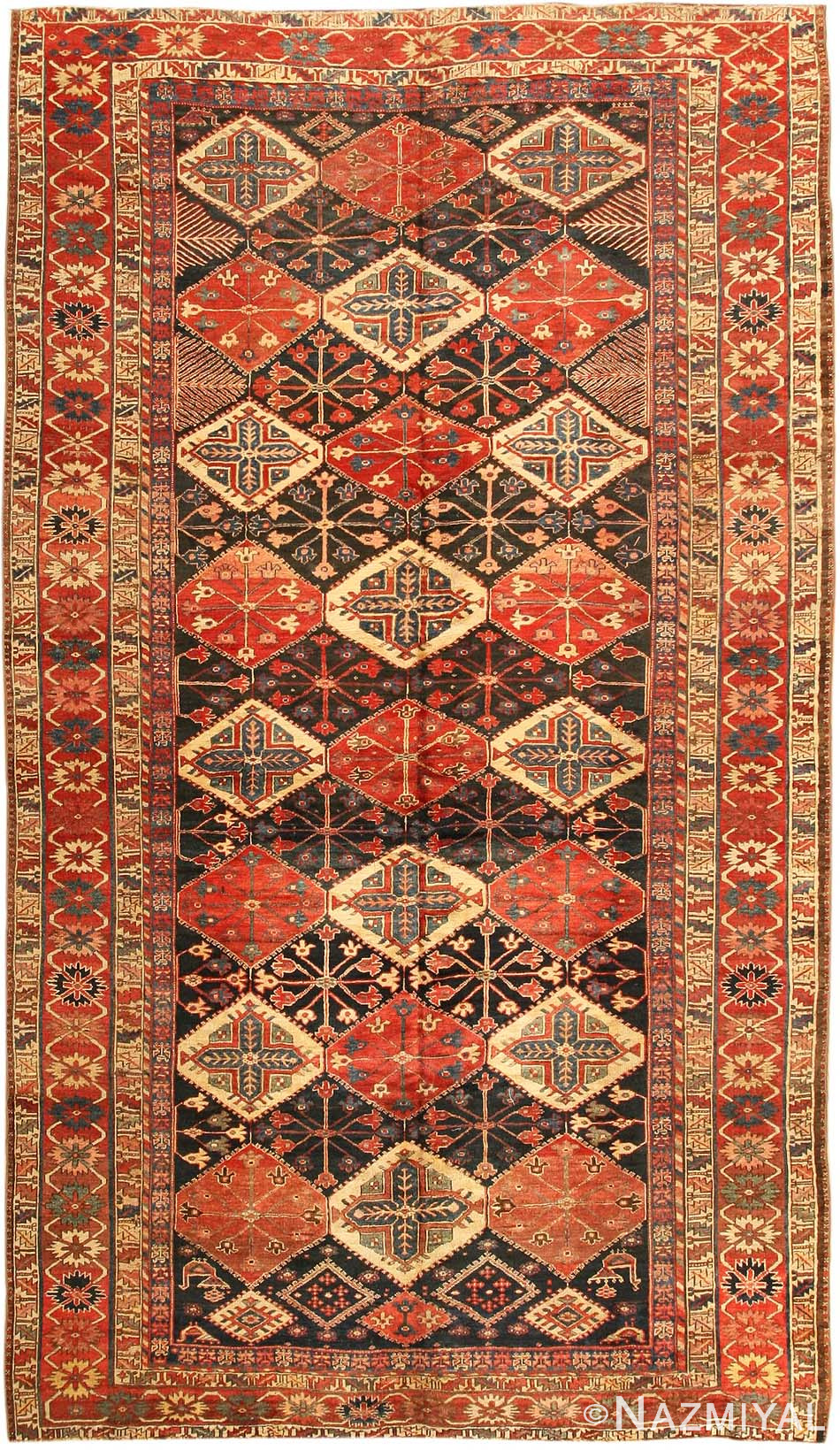 Antique Shirvan Rug 43788 by Nazmiyal Antique Rugs