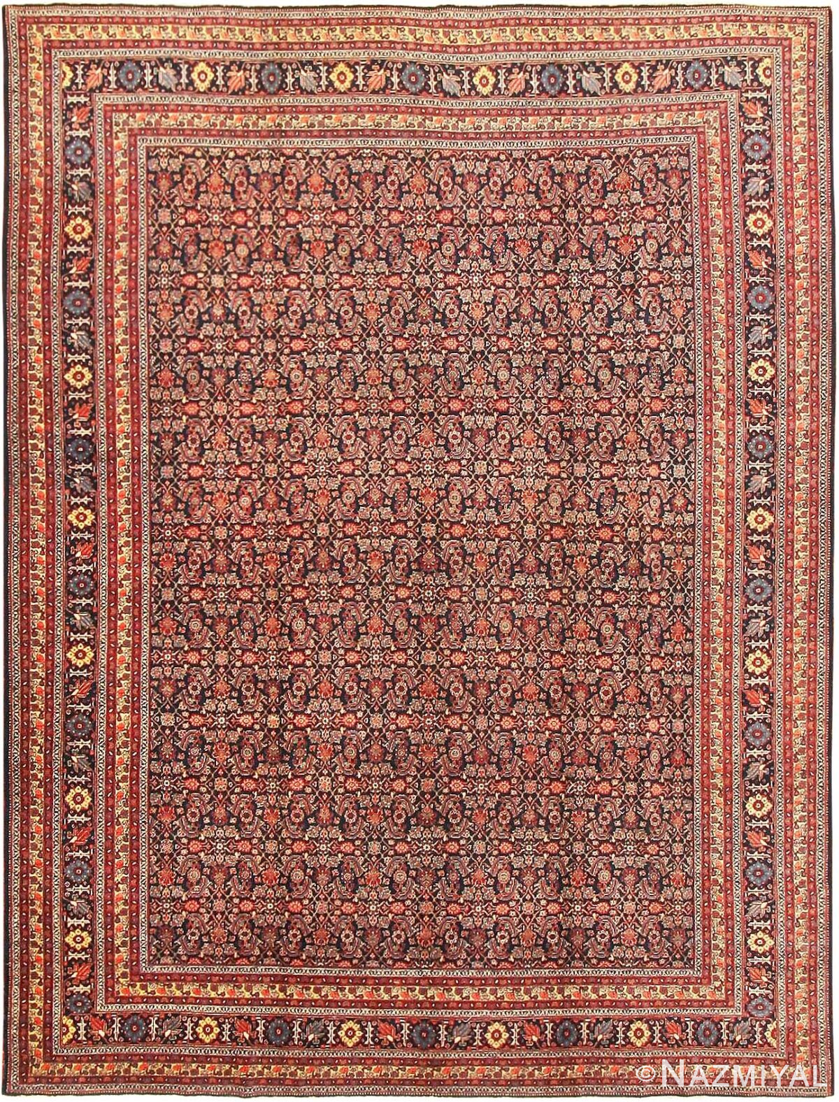 Antique Tabriz Persian Rug 43216 Detail/Large View