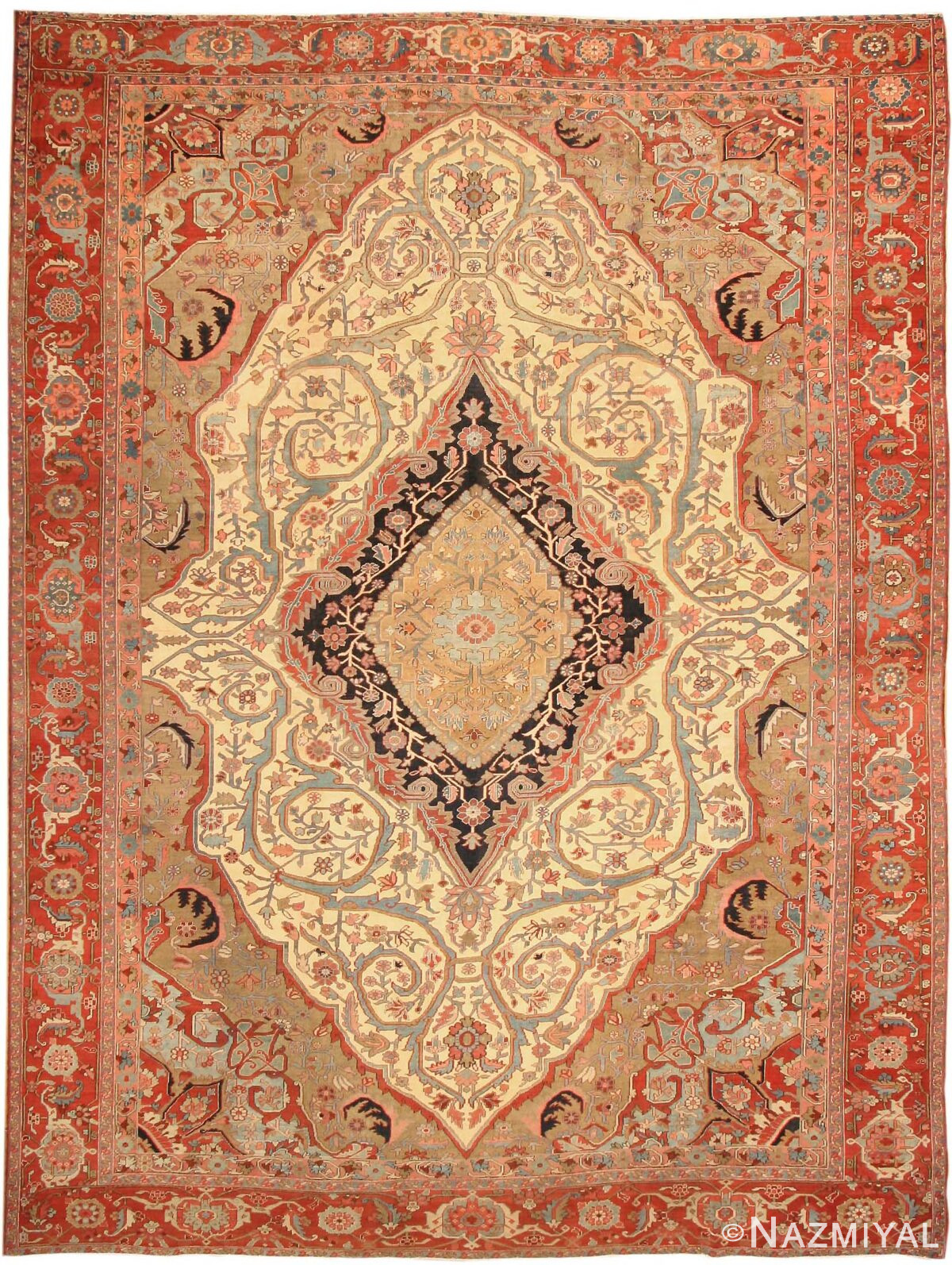 Antique Bakshaish Persian Rug 43401 Nazmiyal