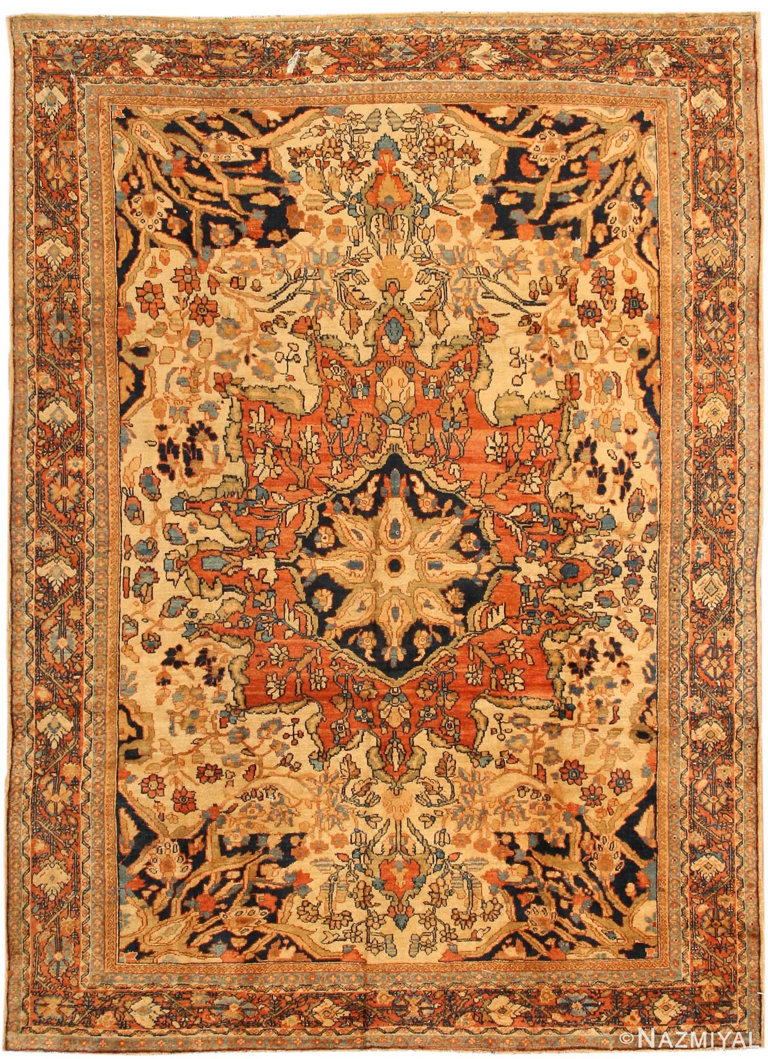 Antique Bakhtiari Persian Rug 43448 Detail/Large View