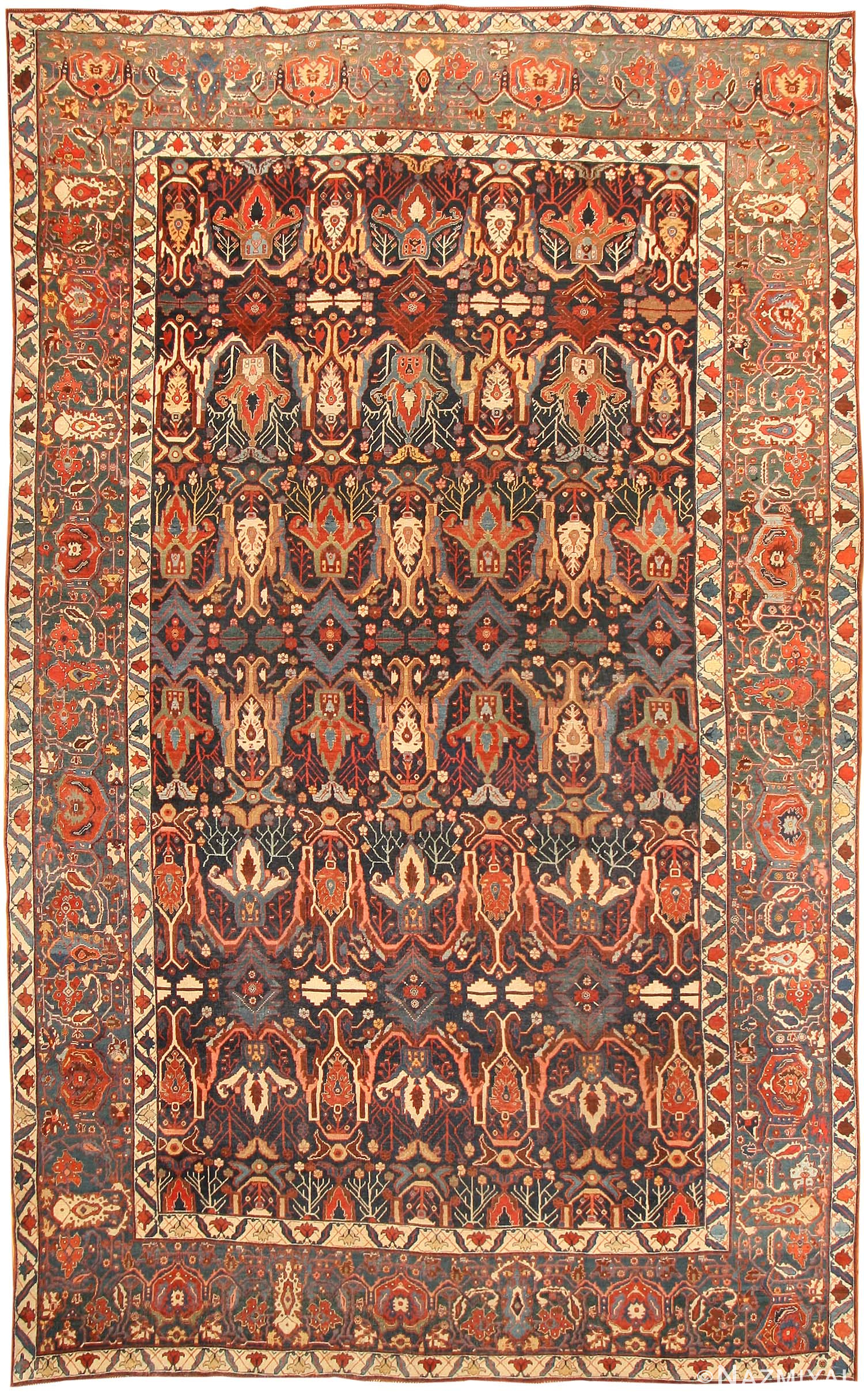 Antique Bidjar Persian Rug 43360 Detail/Large View