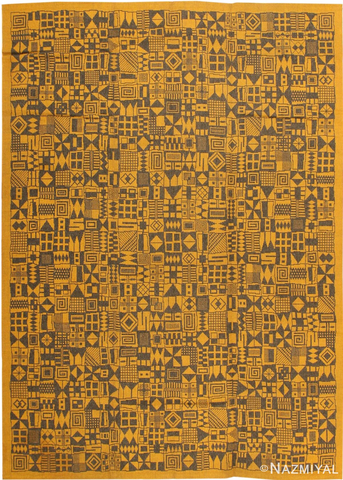 Vintage Deco European Rug 40640 Detail/Large View