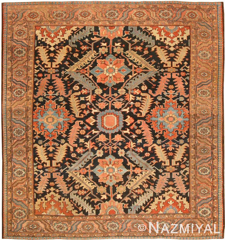 Antique Heriz Serapi Persian Rugs 43247 Main Image