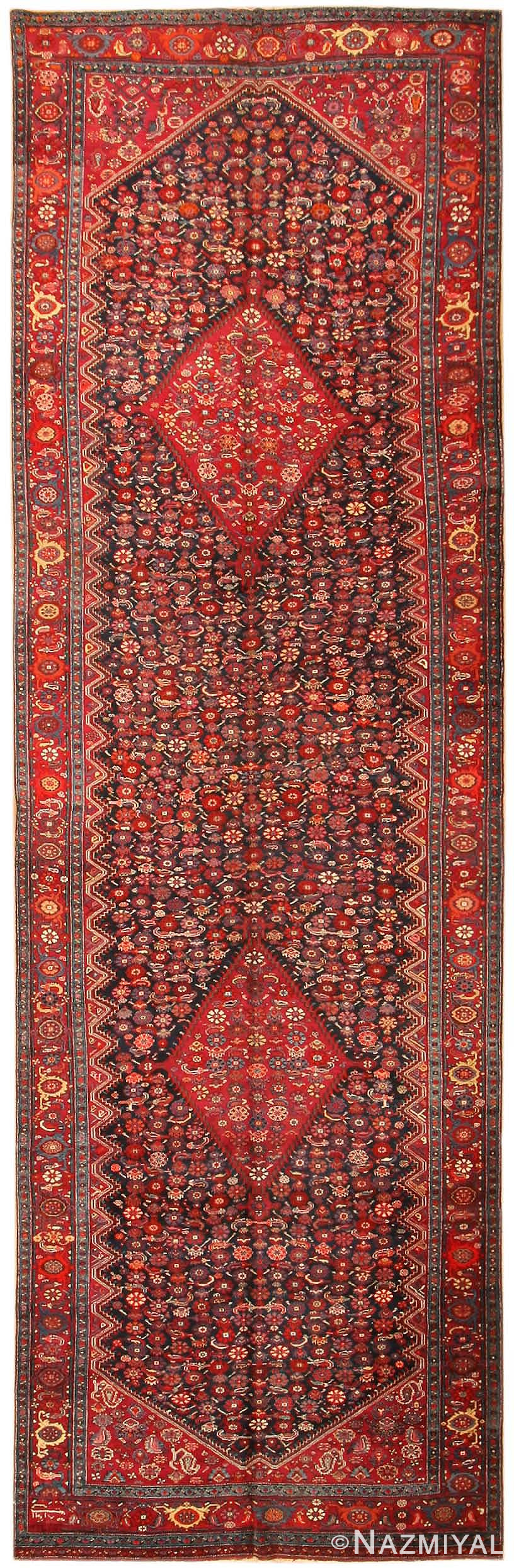 Antique Karabagh Runner Rug 43790 Nazmiyal
