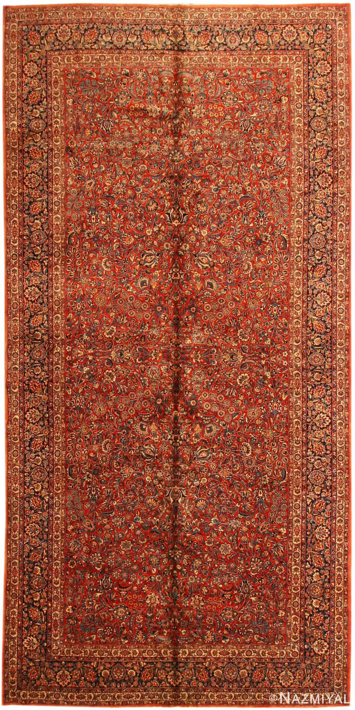Antique Sarouk Persian Rug 43600 Nazmiyal
