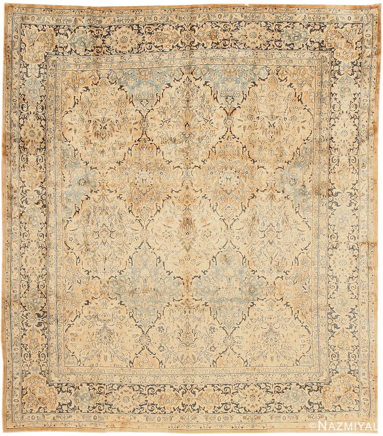 Antique Kerman Persian Rug 43557 by Nazmiyal Antique Rugs