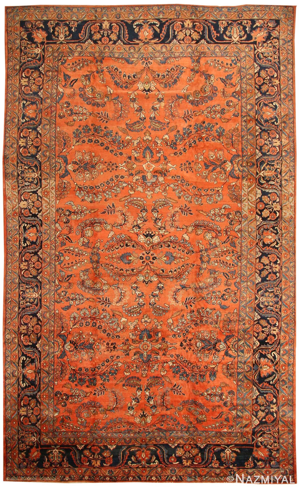 Antique Sultanabad Persian Carpet 40470 Nazmiyal