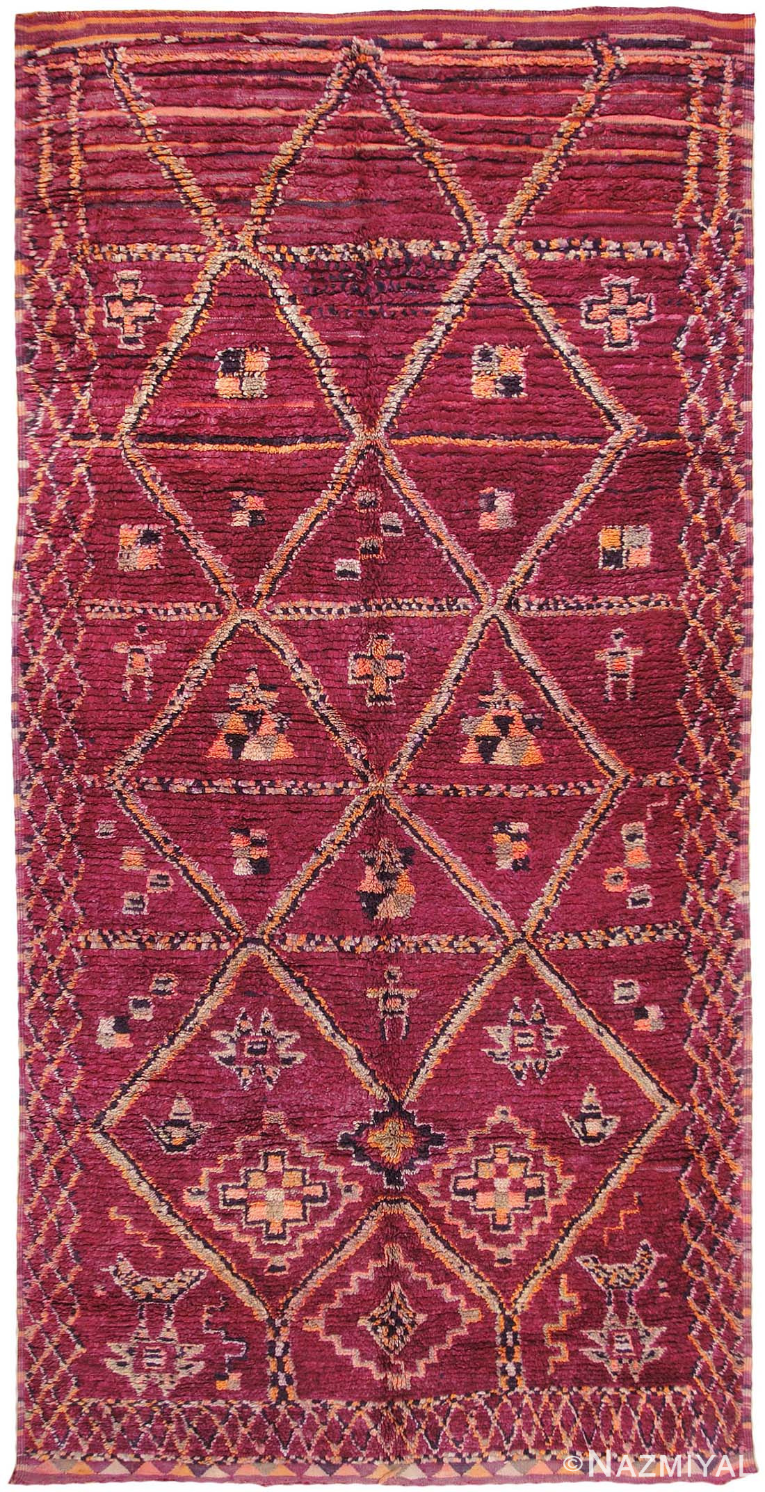 Vintage Moroccan Oriental Rugs 44464 Detail/Large View