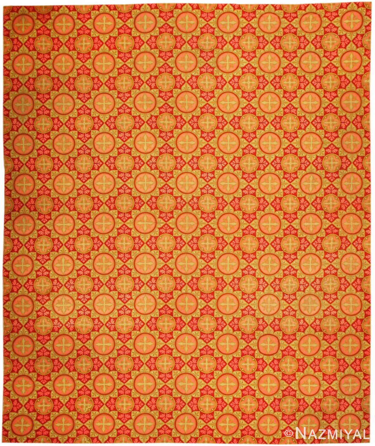 Antique Needlepoint English Rug 43637 Nazmiyal
