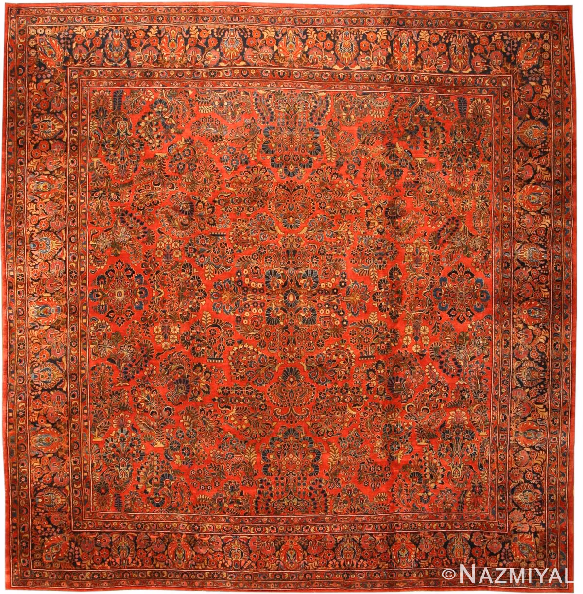 Antique Sarouk Persian Rug 43594 Nazmiyal
