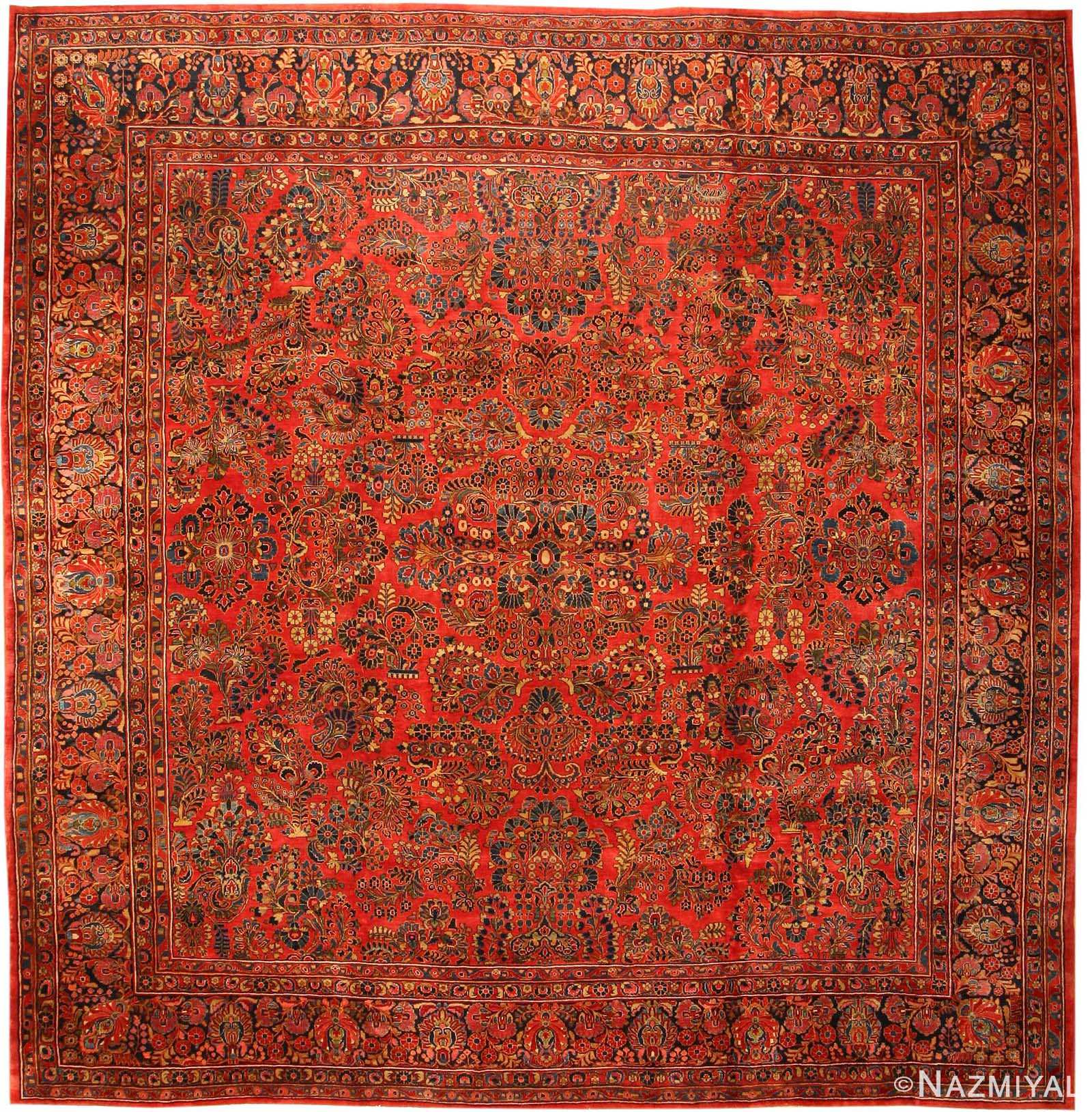 Antique Sarouk Persian Rug 43594 Nazmiyal