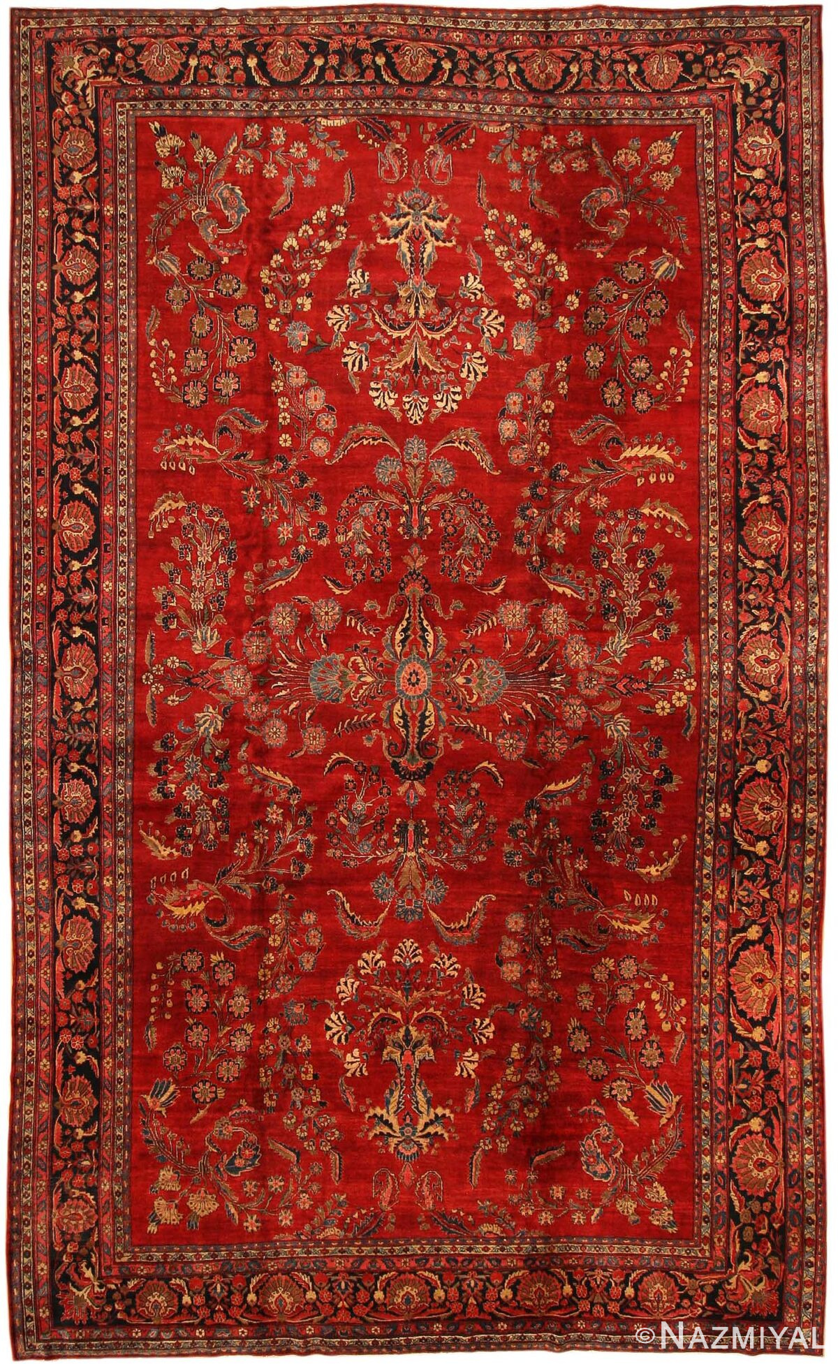 Antique Sarouk Persian Rug 43439 Detail/Large View