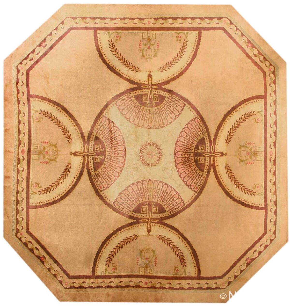 Antique Savonnerie French Rug 43724 Nazmiyal
