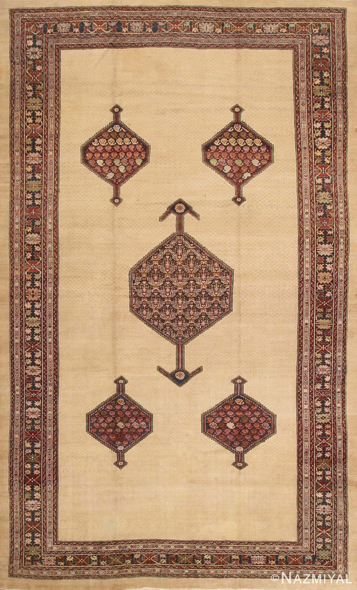 Antique Serab Persian Rug 43705 Nazmiyal