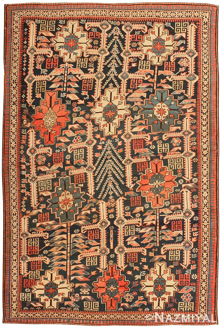 Antique Shirvan Rug 43304 Detail/Large View