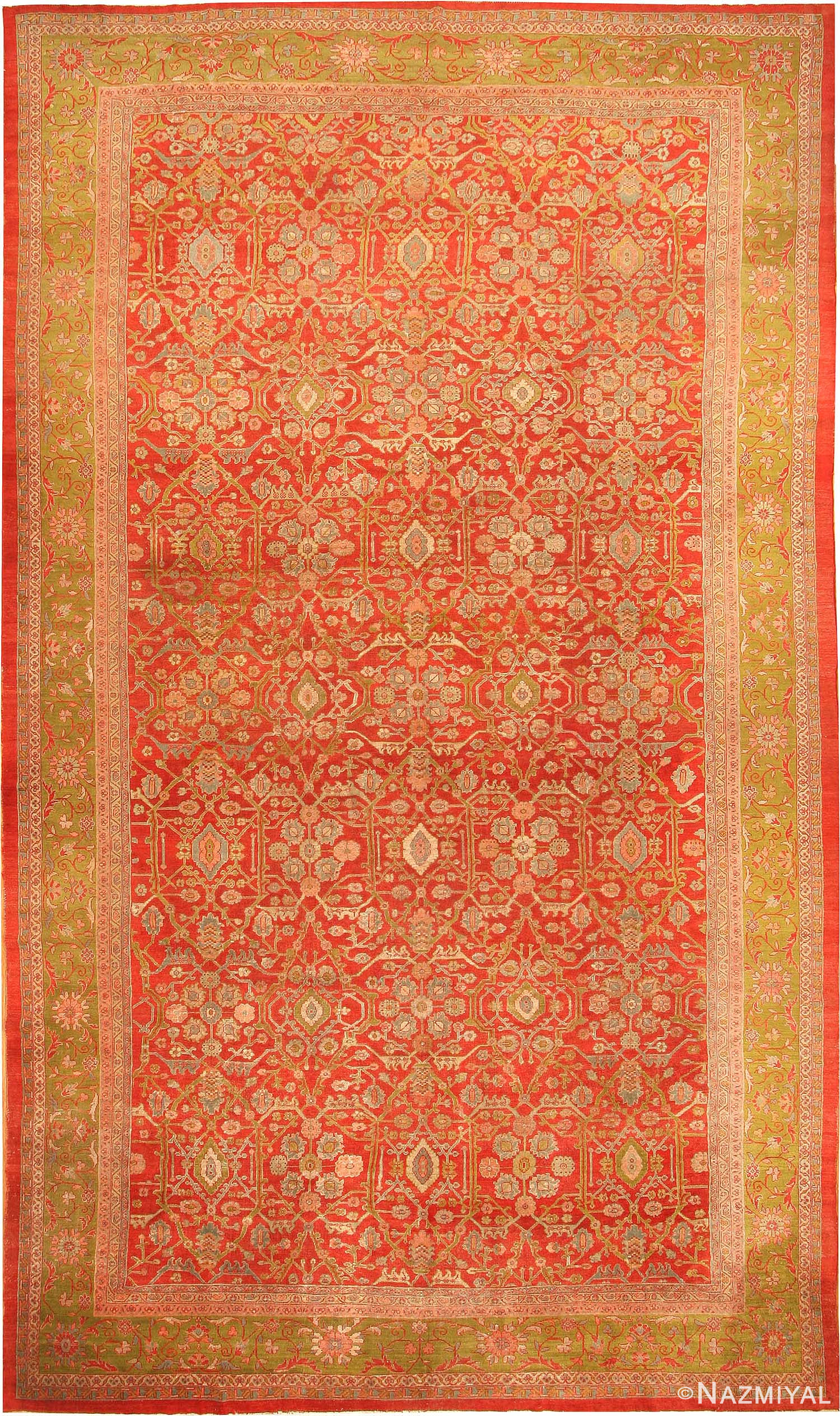 Antique Sultanabad Persian Carpets #42440 Detail/Large View