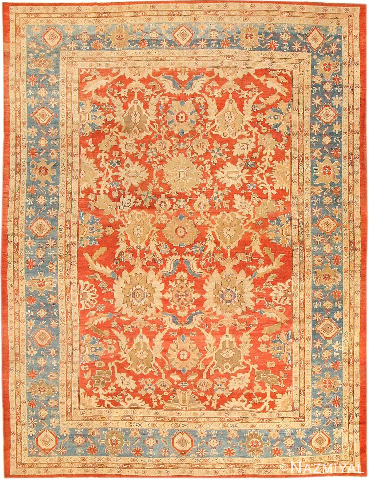 Antique Sultanabad Persian Rugs 43214 Detail/Large View