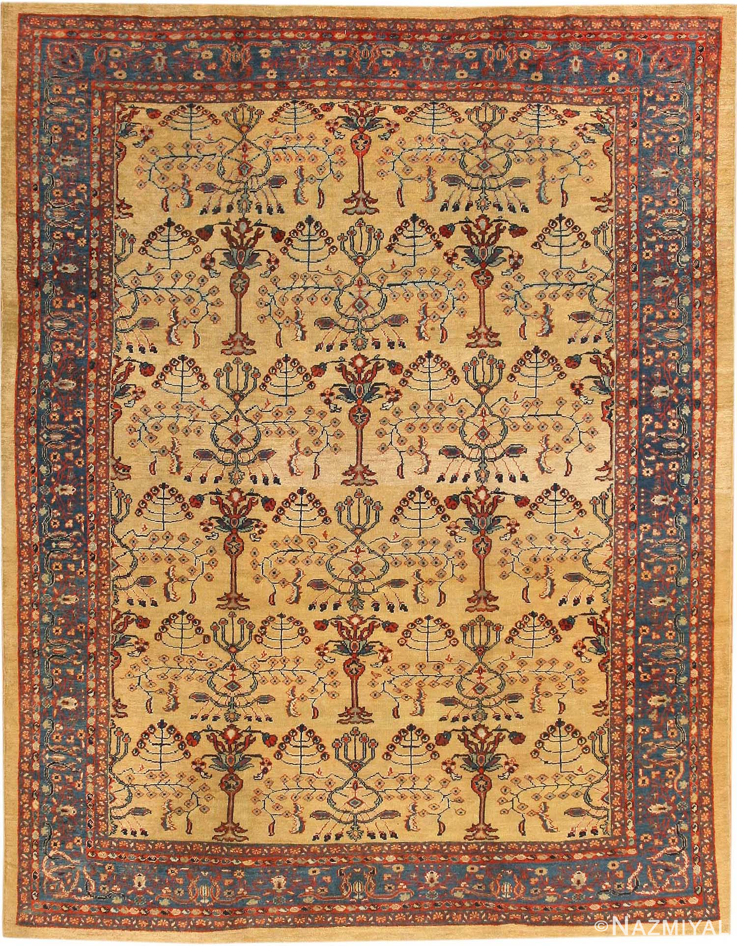 Antique Sultanabad Rug 43461 Detail/Large View