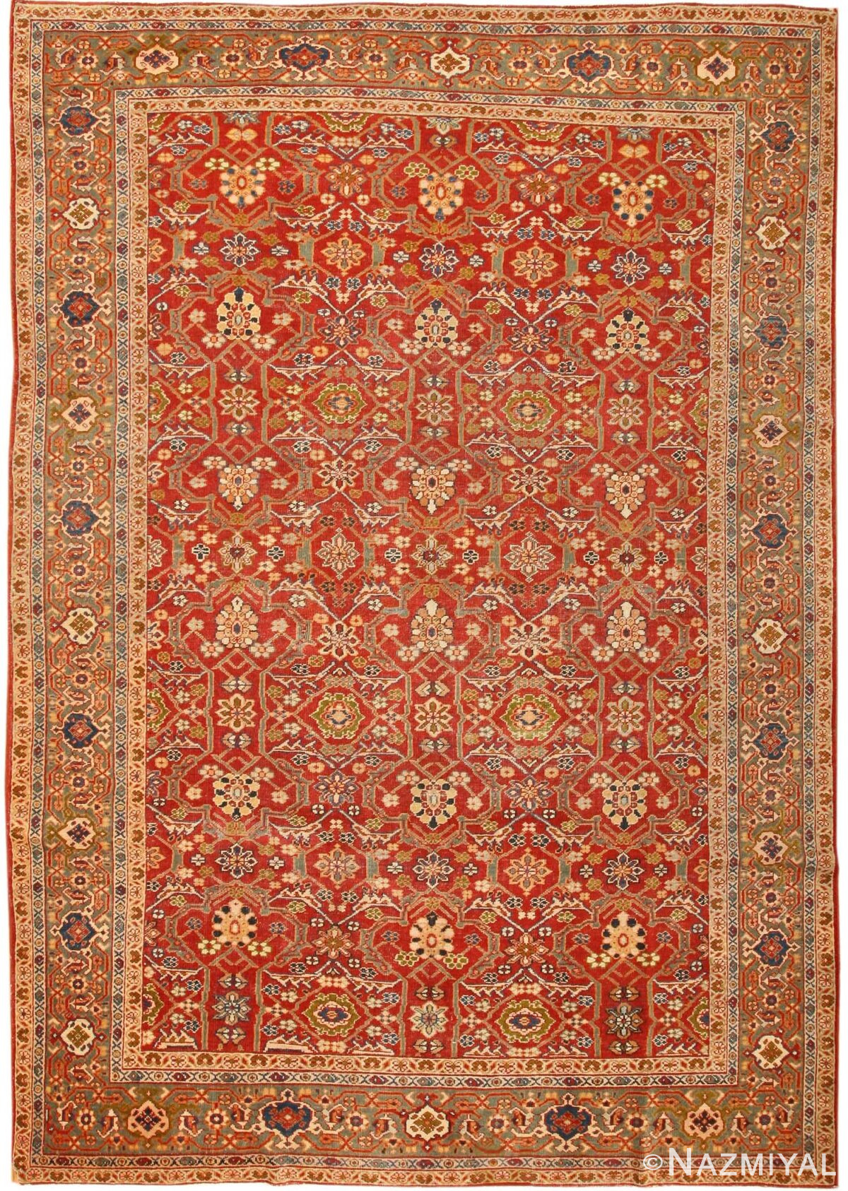 Antique Sultanabad Rug 43893 Nazmiyal