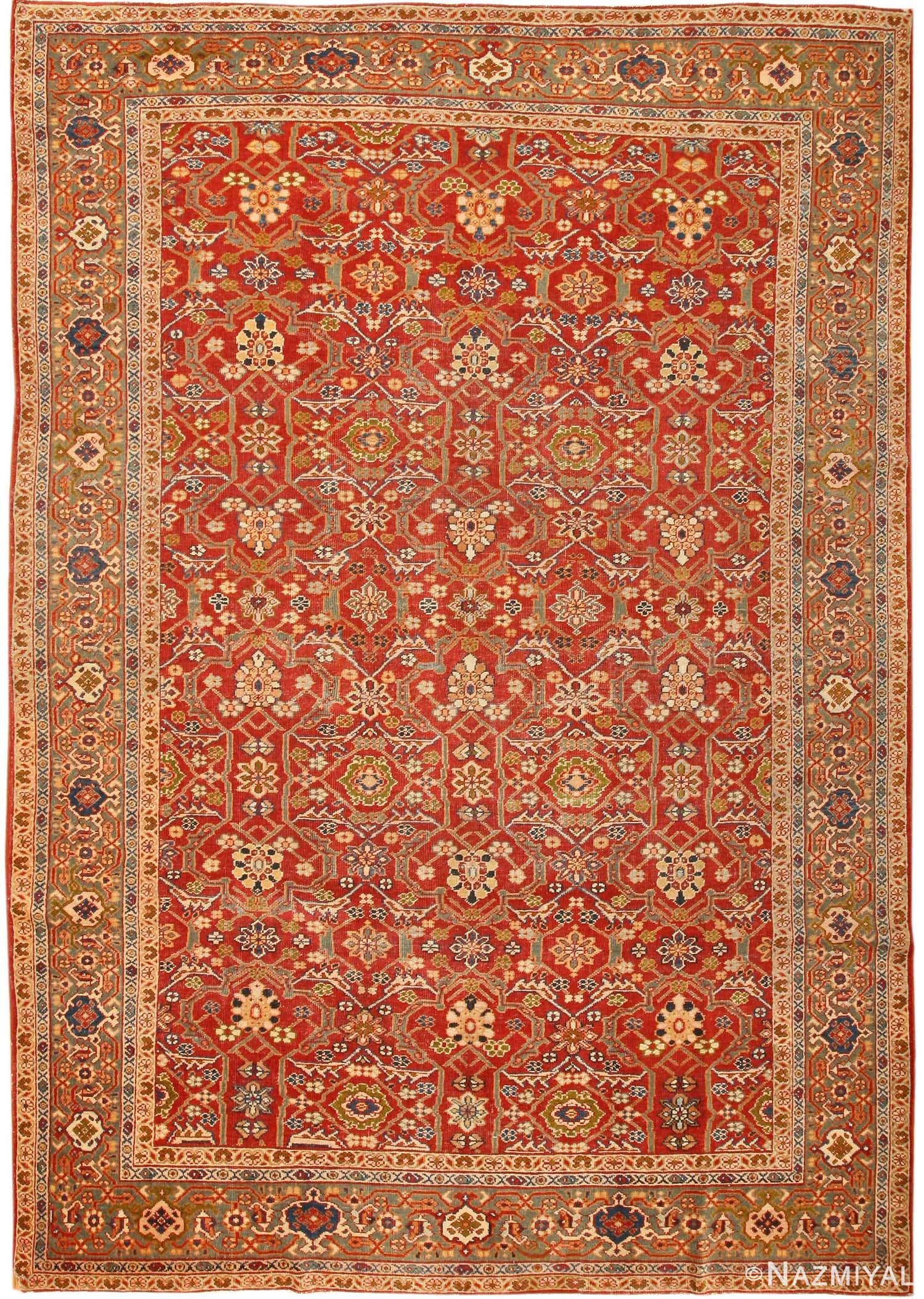 Antique Sultanabad Rug 43893 Nazmiyal