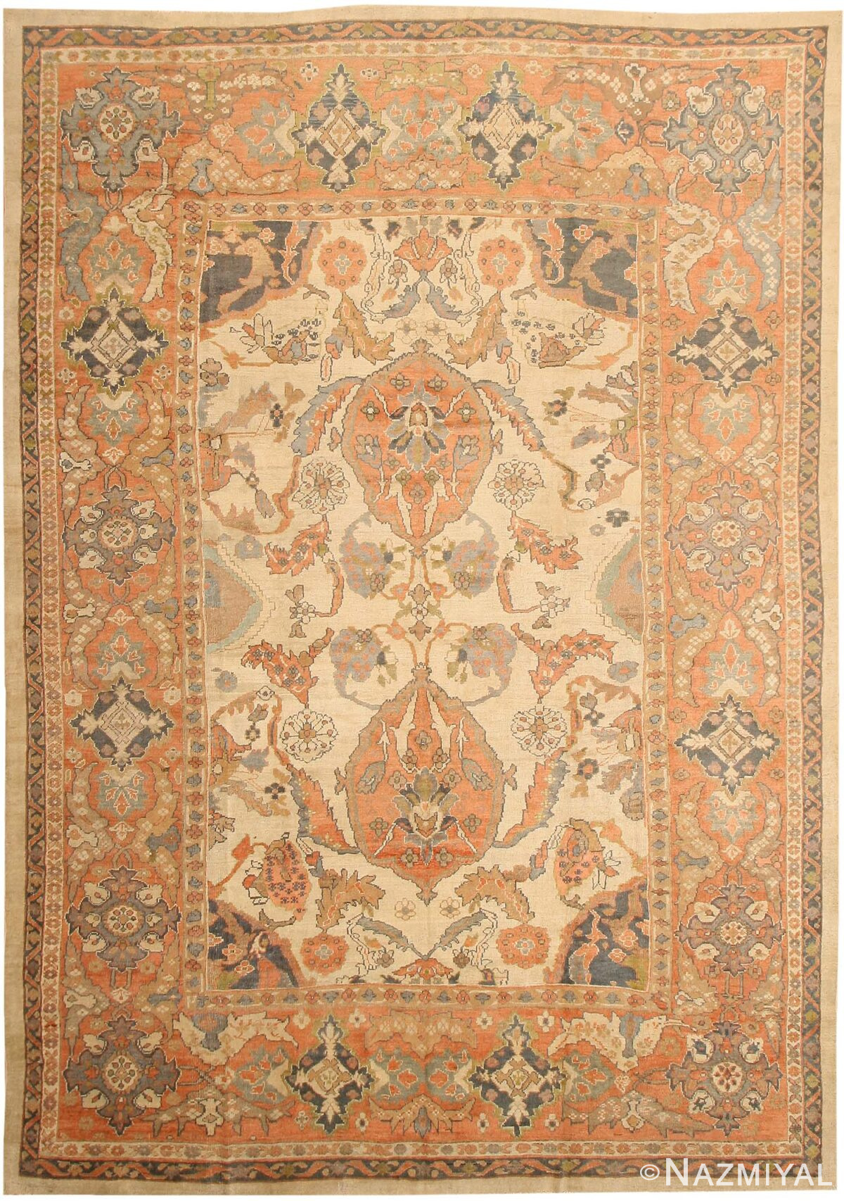 Antique Sultanabad Rug 43358 Detail/Large View