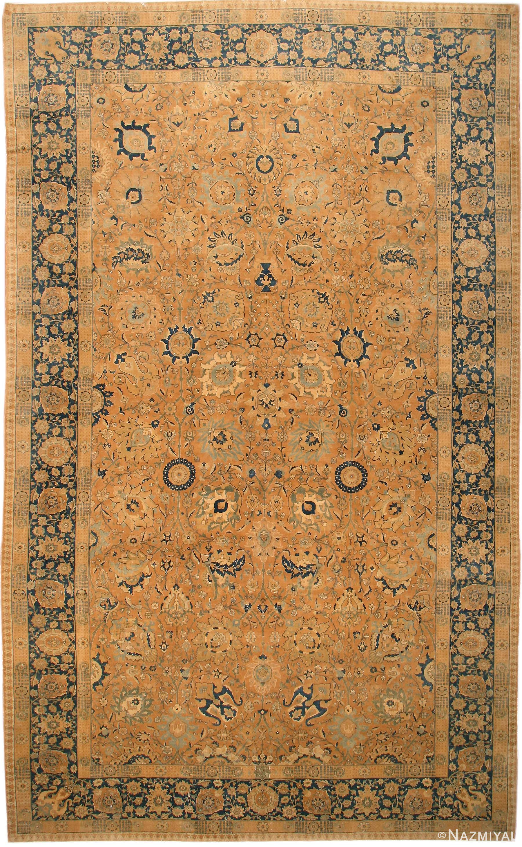 Antique Tabriz Persian Rug 43085 Nazmiyal Antique Rugs