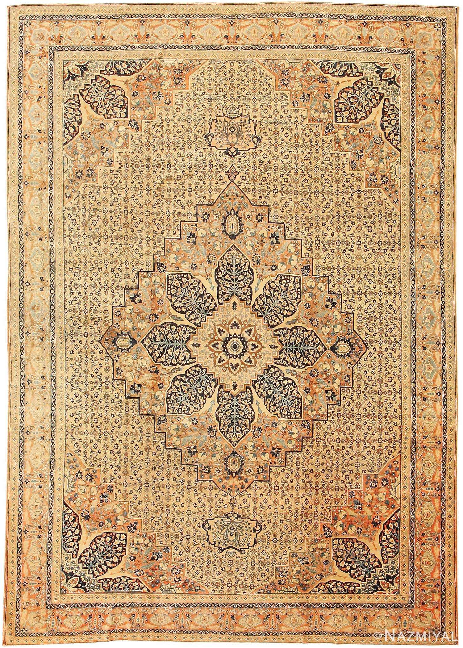 Antique Tabriz Persian Rug 43327 Detail/Large View