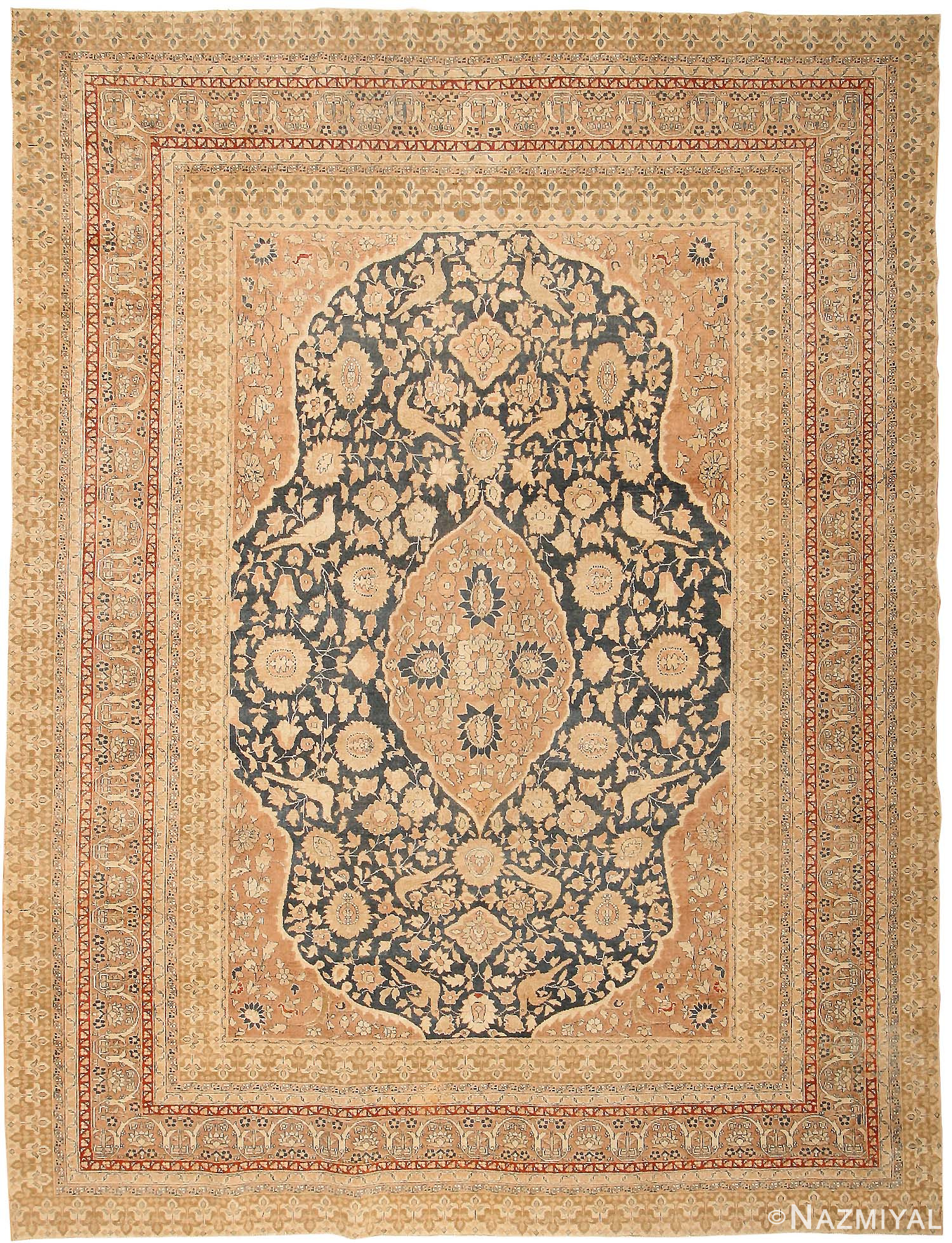 Antique Tabriz Persian Rug 43093 Detail/Large View