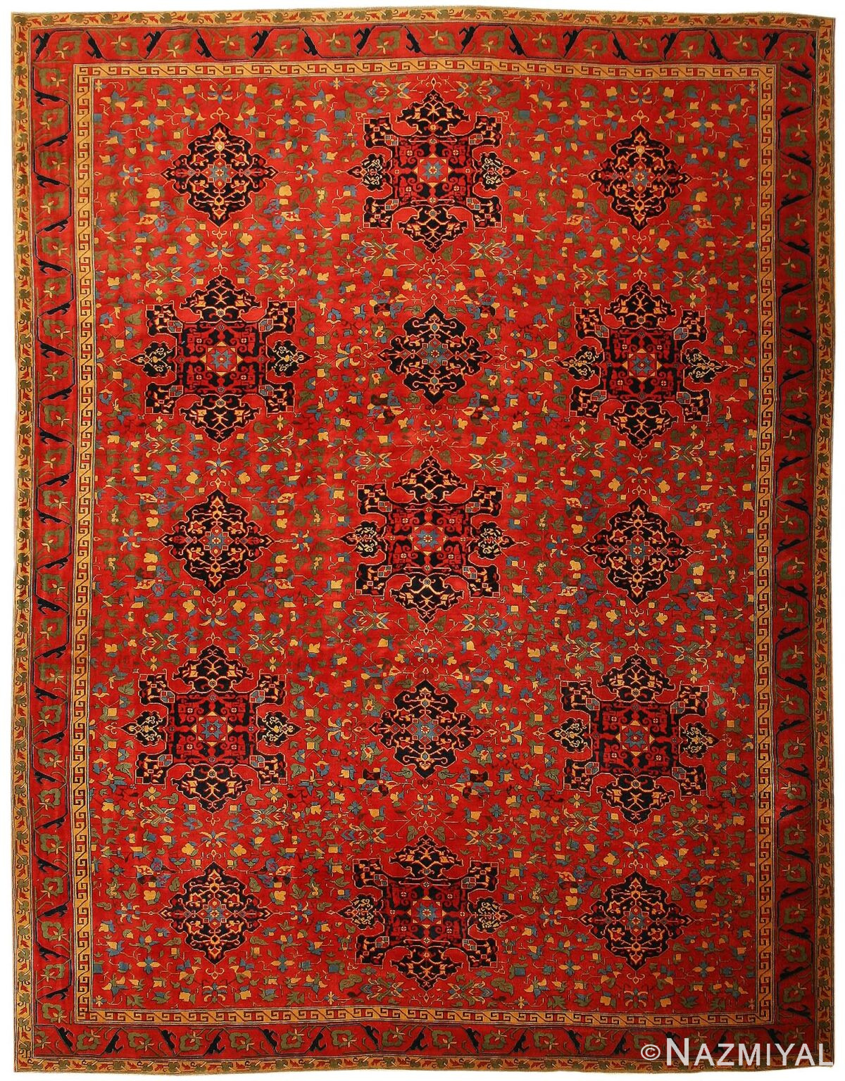 Turkish Oushak Rug 44037 Detail/Large View