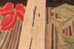 Weave detail Antique hooked American rug 2696 by Nazmiyal