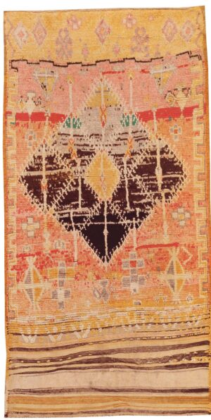 Mid Century Moroccan Rug #44985 Detail/Large View