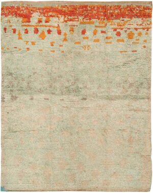 Sea Foam Colored Mid Century Moroccan Rug 45000 Nazmiyal Antique Rugs