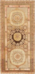 Antique Khotan Oriental Runner Rug #44940 by Nazmiyal Antique Rugs