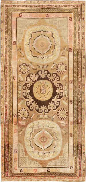 Antique Khotan Oriental Runner Rug #44940 by Nazmiyal Antique Rugs